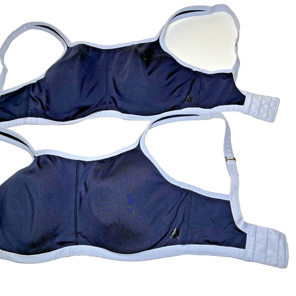 Natori Other - SET OF 2 Natori Yogi Contour Convertible Sports Bra 32DDD Blue Full Coverage